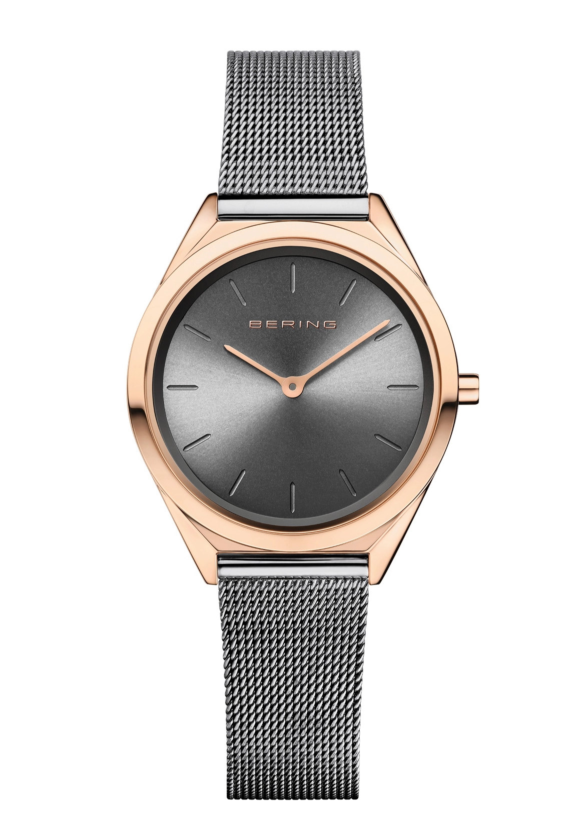 BERING Damenuhr Ultra Slim 4.8 Anthrazit 17031-369