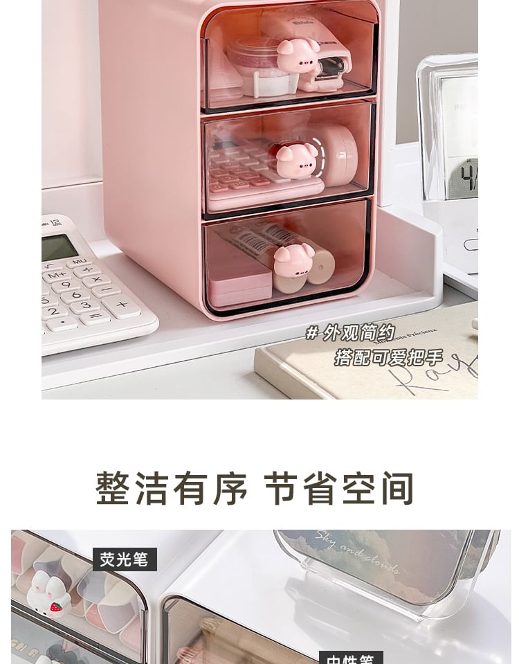 NEJA - Konijnen plastic lade bureau organizer (verschillende ontwerpen)