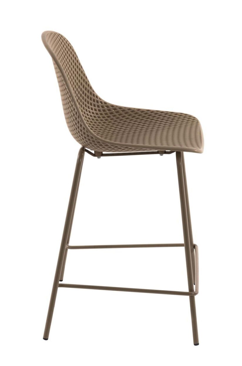 Kave Home Outdoor Barstuhl QUINBY 4er Set 65 cm braun