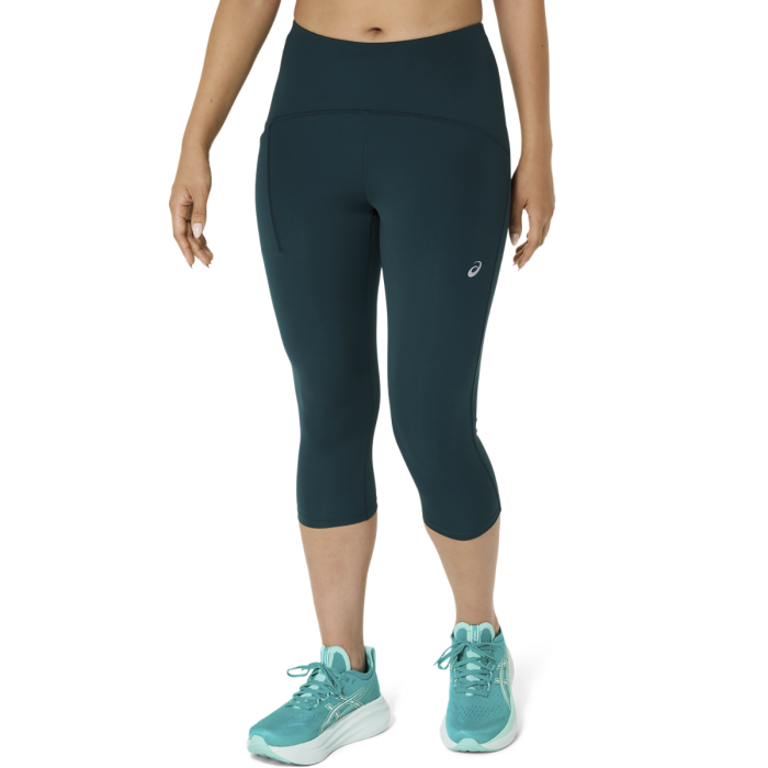 Asics Dame Lange tights Road High Waist Capri Grøn