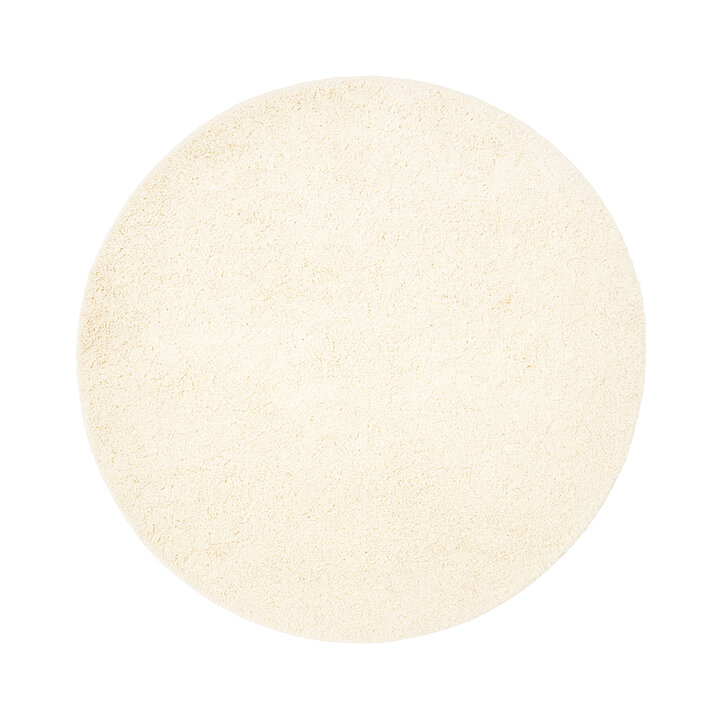 Rond Hoogpolig vloerkleed - Wish Creme