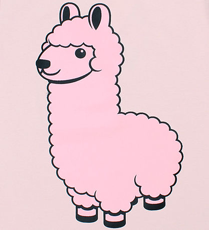 ANIMAL T-Shirt - DyrGrowl - Lt Rose Lama Buddy