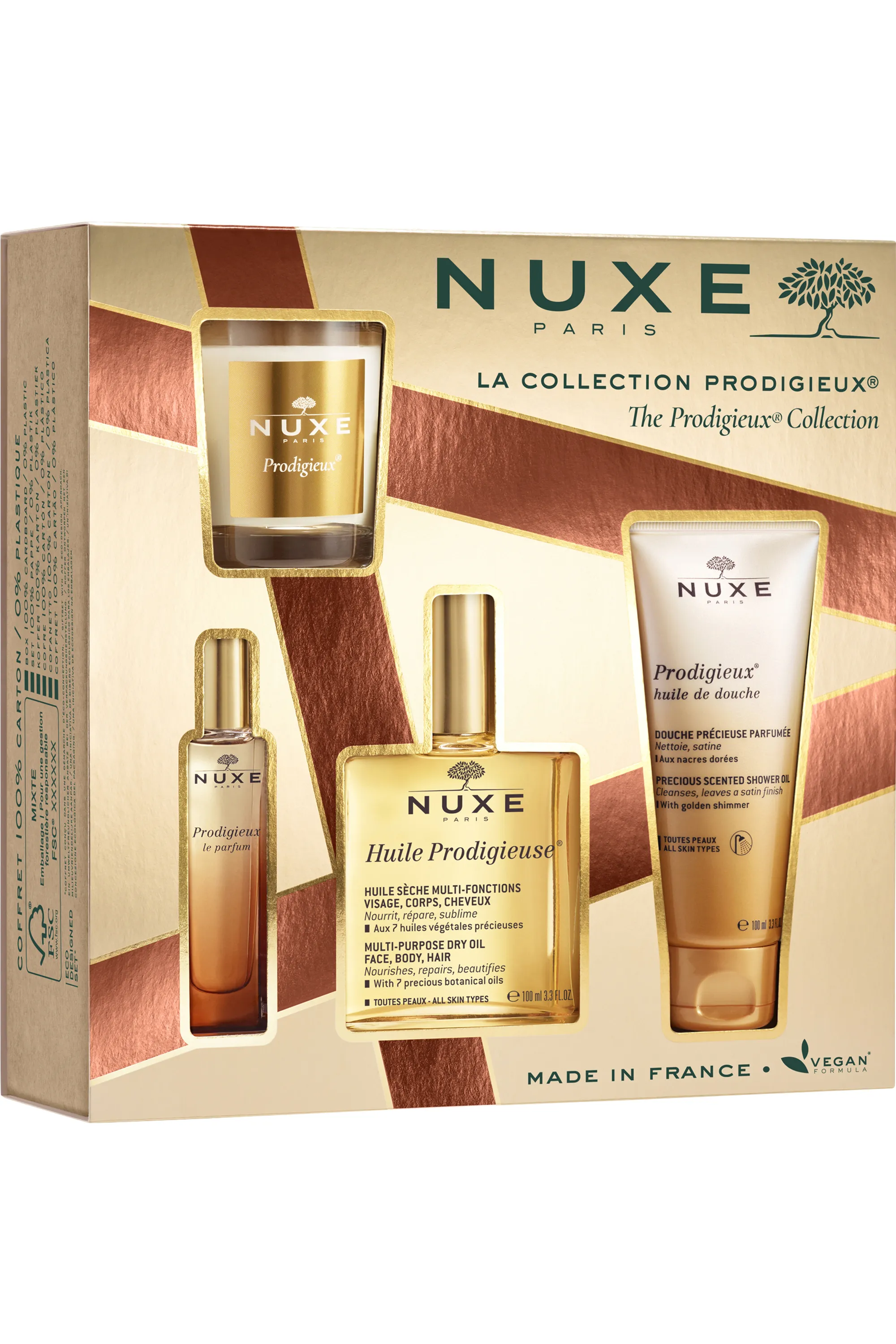 Nuxe Coffret La Collection Prodigieux® avec l’Huile Prodigieuse 100ml-215 ml