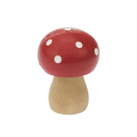 Glorex Holzpilz, rund, 4,5 x 3 cm, Schima Holz, 2 Stück