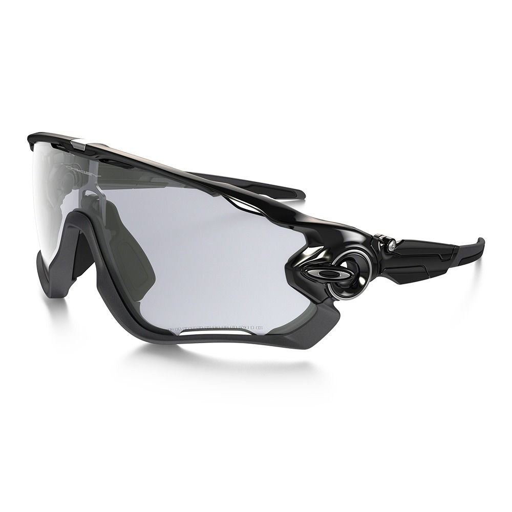 Oakley JAWBREAKER - Lunettes de soleil photochromiques polished black/clear black iridium