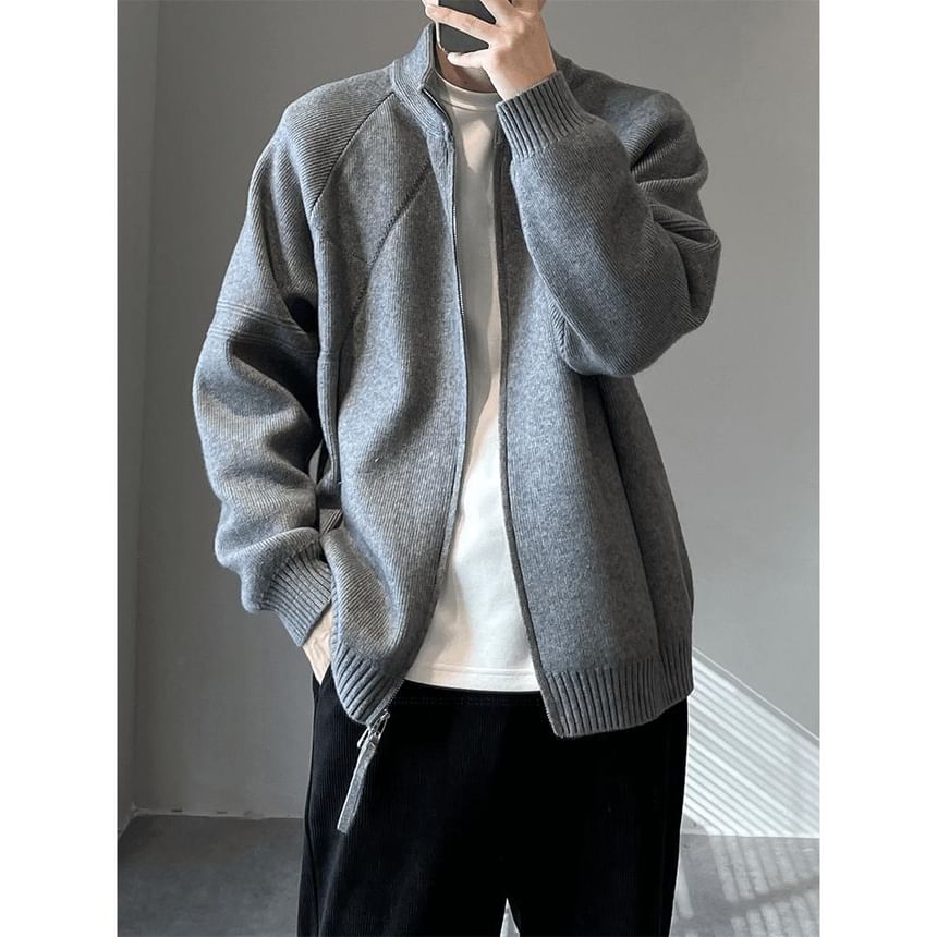Real Boy - Cardigan met opstaande kraag en rits