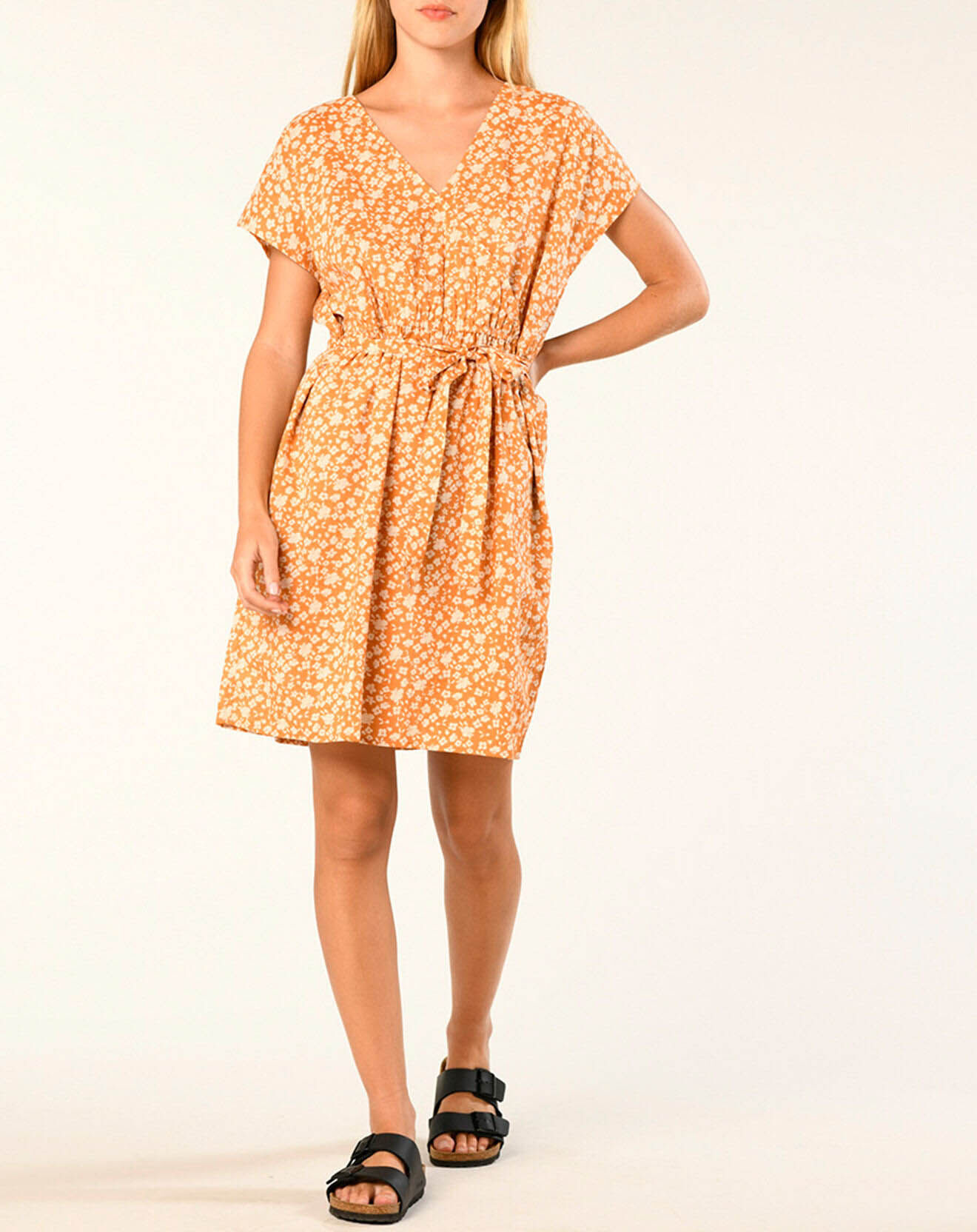 Harris Wilson Robe Lancel à fleurs orange