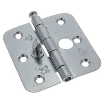 GAMMA Veiligheidsscharnier SKG 2-sterren 75x75 mm met afgeronde hoeken