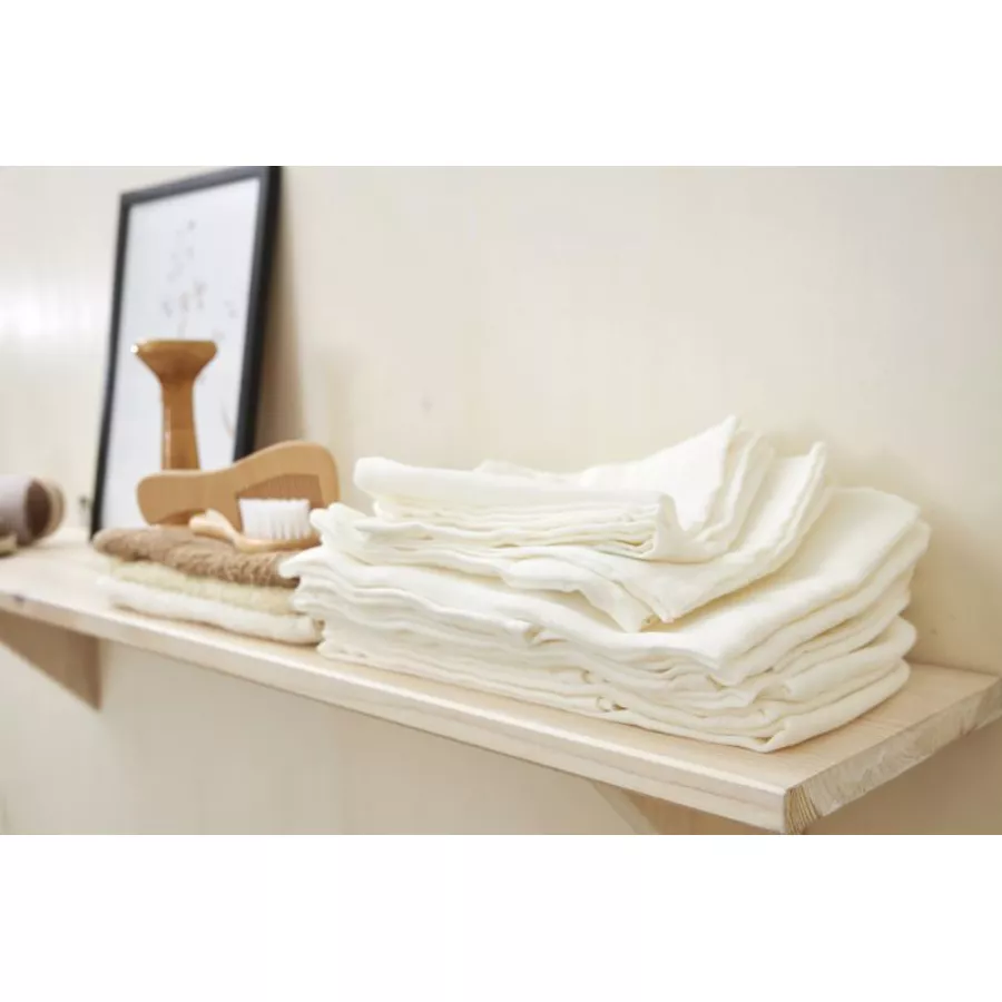 Meyco Musselin Mullwindeln 6er Pack Offwhite