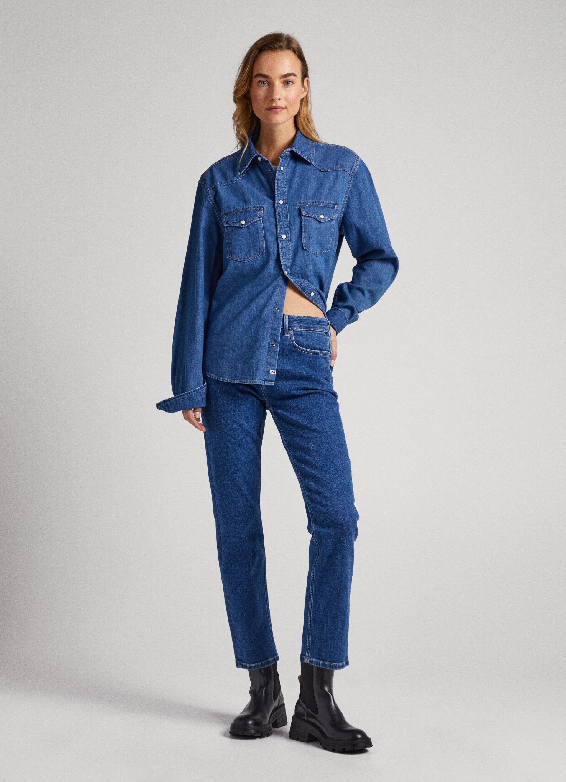 CALÇA JEANS MARY FIT REGULAR TIRO ALTO - jeans