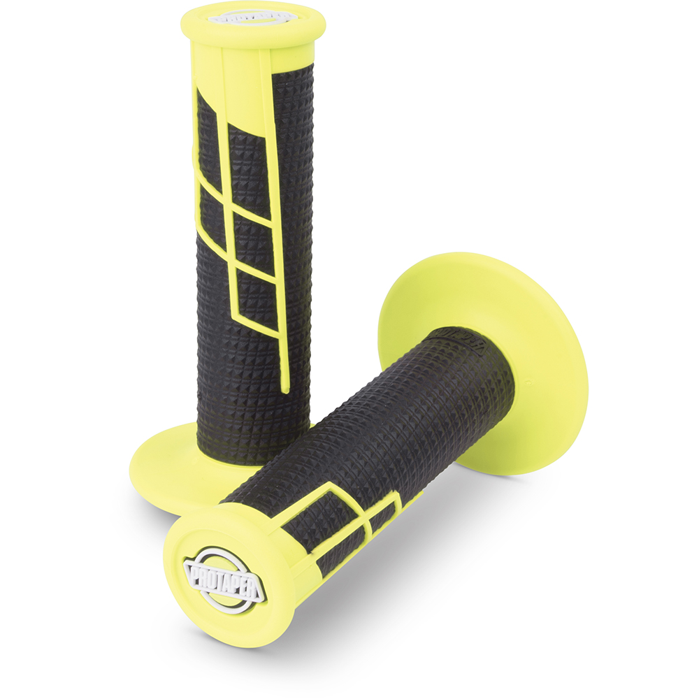 Pro Taper - Poignée Clamp-On Jaune fluo / Noir