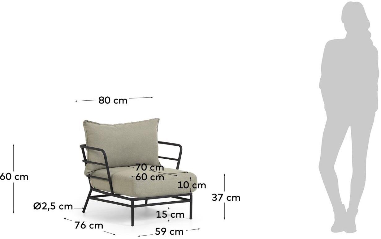Kave Home   Mareluz Outdoor Fauteuil