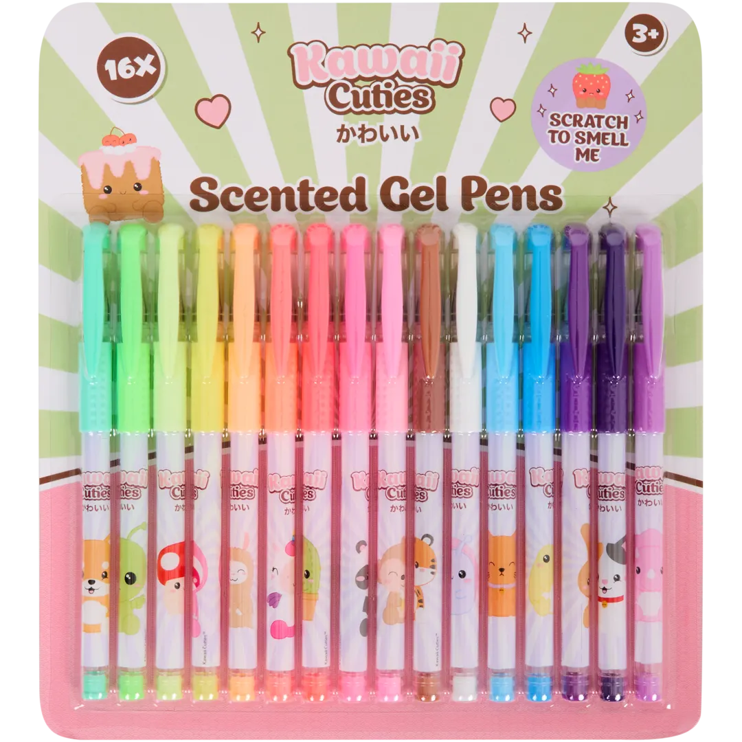 Kawaii gelpennen met geur 16 stuks | diverse varianten