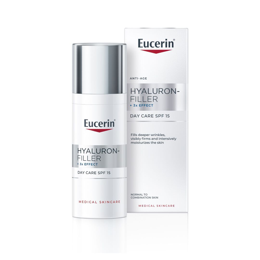 EUCERIN  Hyaluron-Filler x3 Effect Creme de Dia - Pele Normal a Mista FPS 15 - 50ml