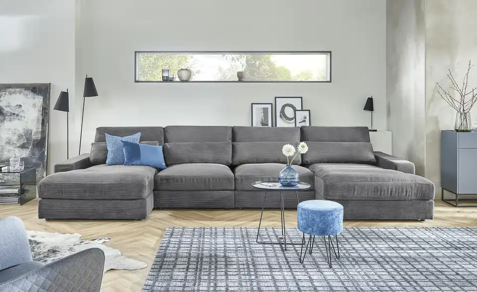 Element Branna Anthrazit Cordstoff Ecke