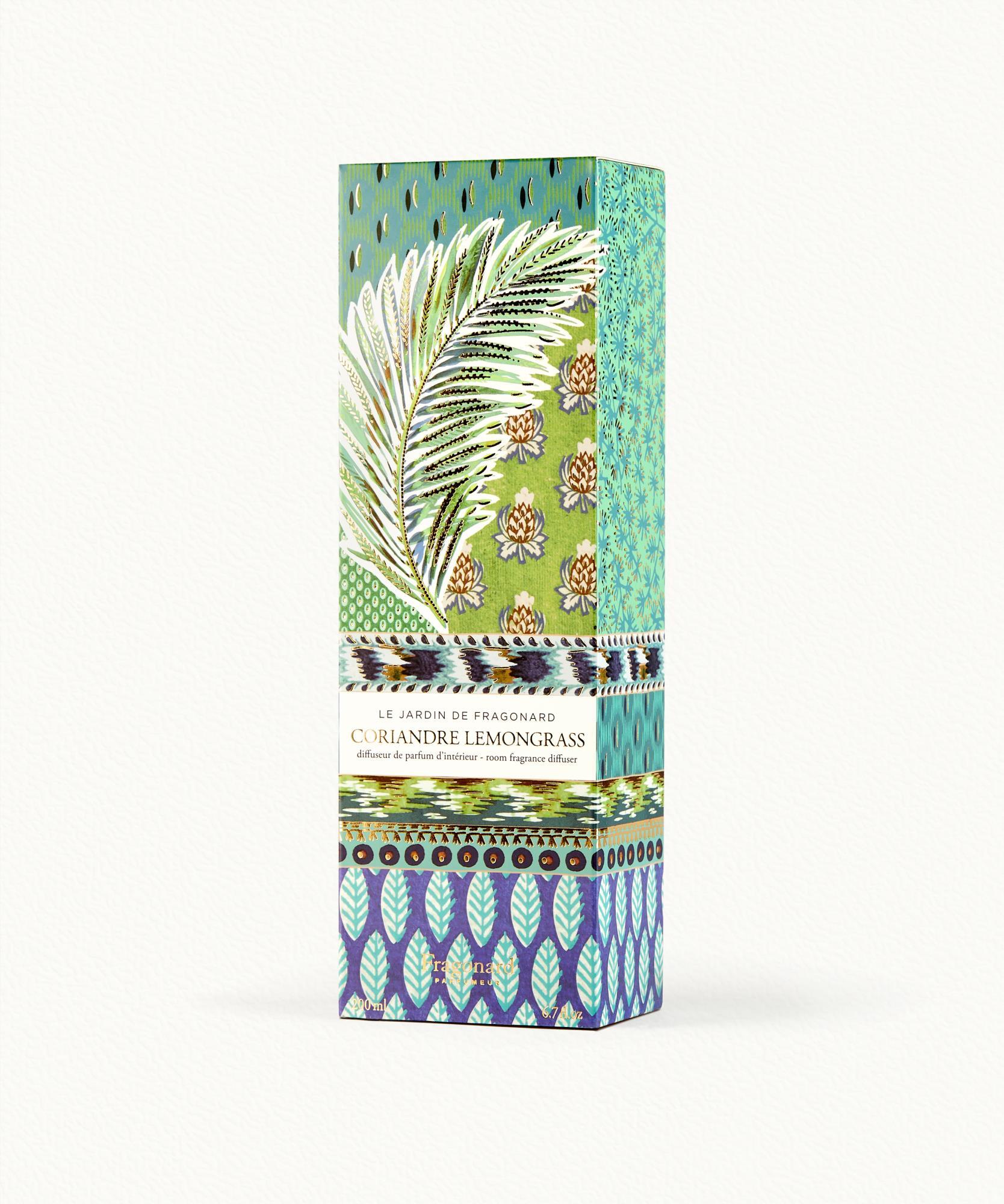 Coriandre Lemongrass  Diffuseur + 10 bâtonnets - flacon 200 ml