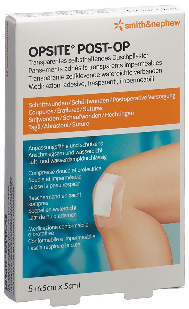 OPSITE Folienverband 6.5x5cm steril Btl 5 Stk