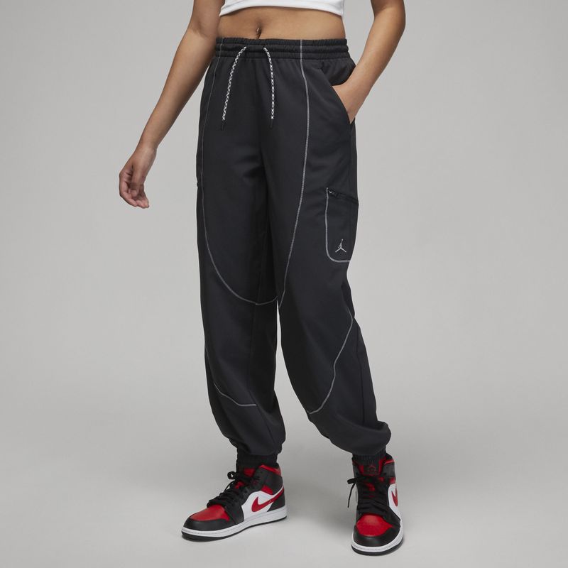 Jordan Tunnel Dames Broeken - Zwart - Maat: XS - Katoen Jersey - Foot Locker