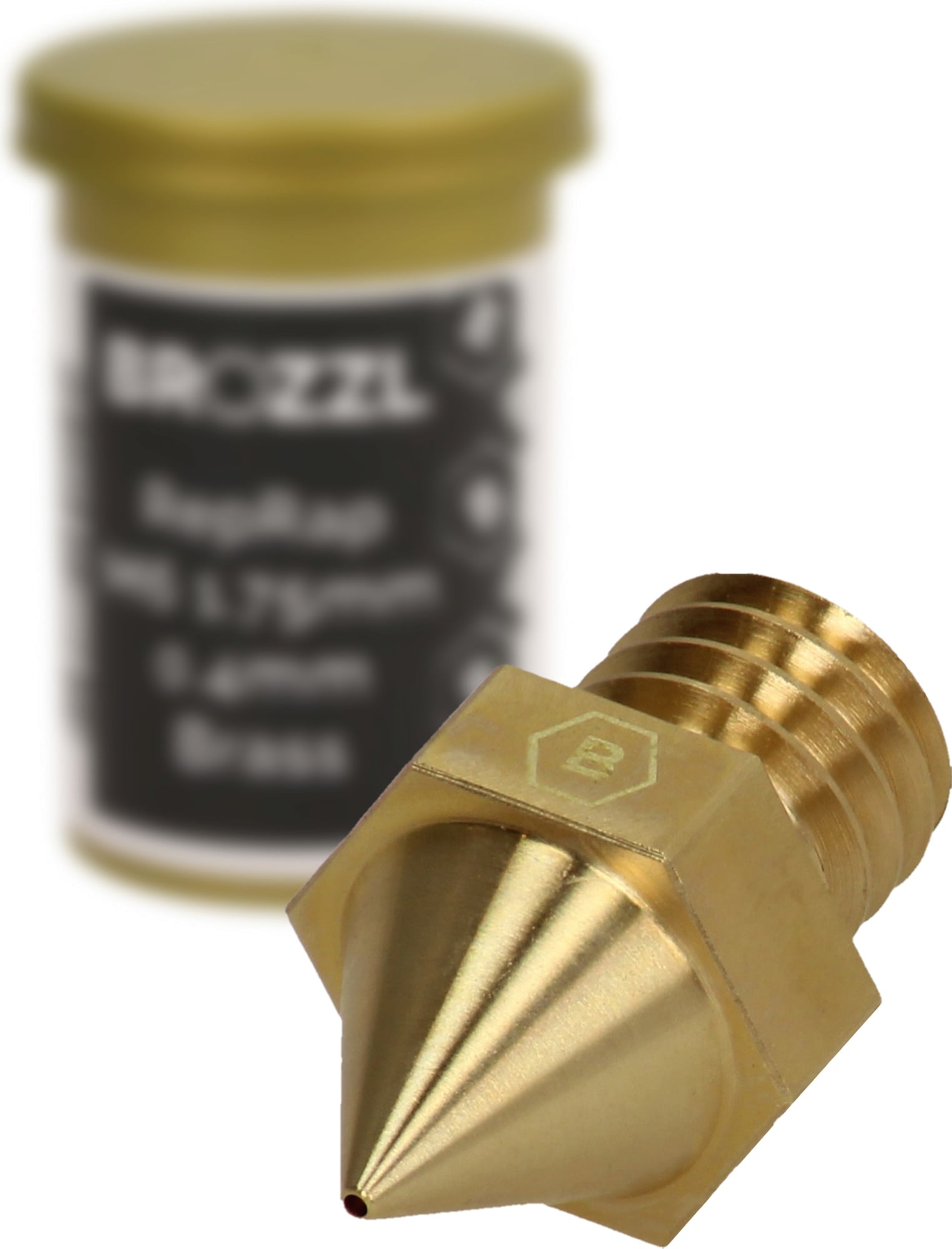 BROZZL  Düse Messing für Raise3D Pro2, 0,4 mm    Die Allround Düse für Raise3D Pro2 Geräte in verschiedenen Durchmessern aus Messing