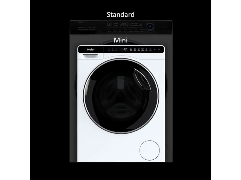 Haier HW50-BP12307-S, Front-læsning, 5 kg, C, 66 dB, 1200 rpm, A