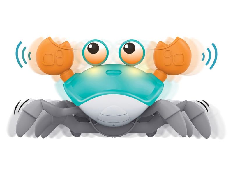 Totally Laufende Krabbe mit Sound & Sensor Niedliches Krabbelspielzeug mit Musik