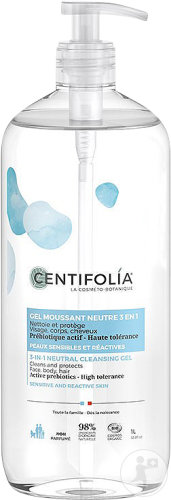 Centifolia Gel Moussant Neutre 3-En-1 Peaux Sensibles Et Réactives Flacon 1000ml