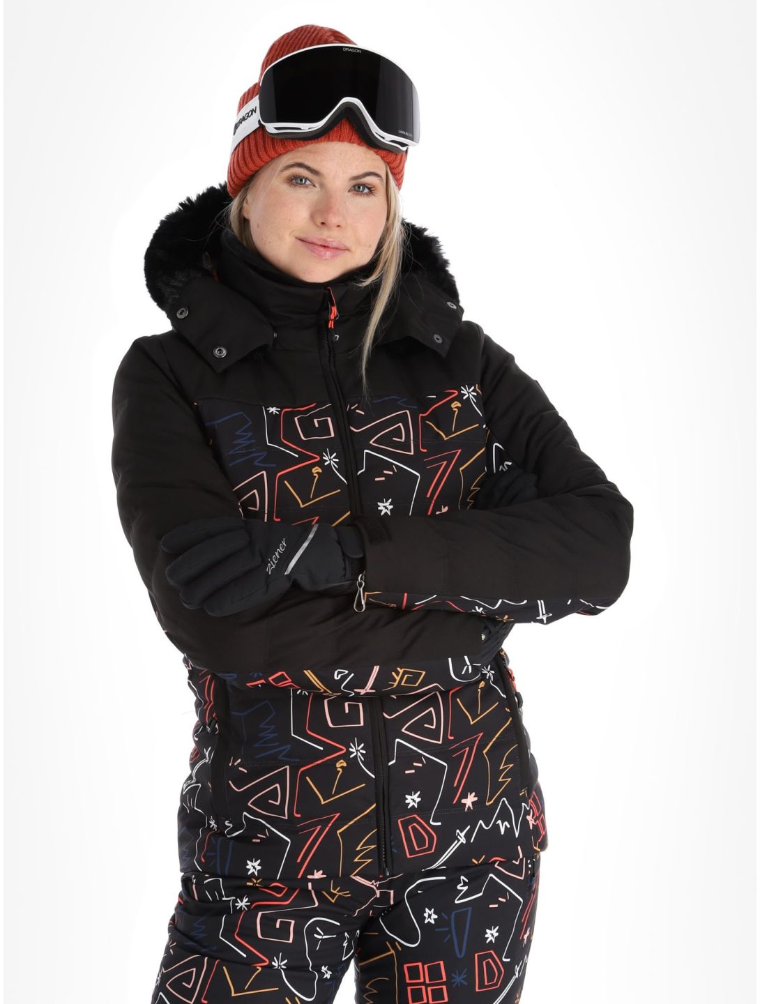 Traqui Print ski-jas dames