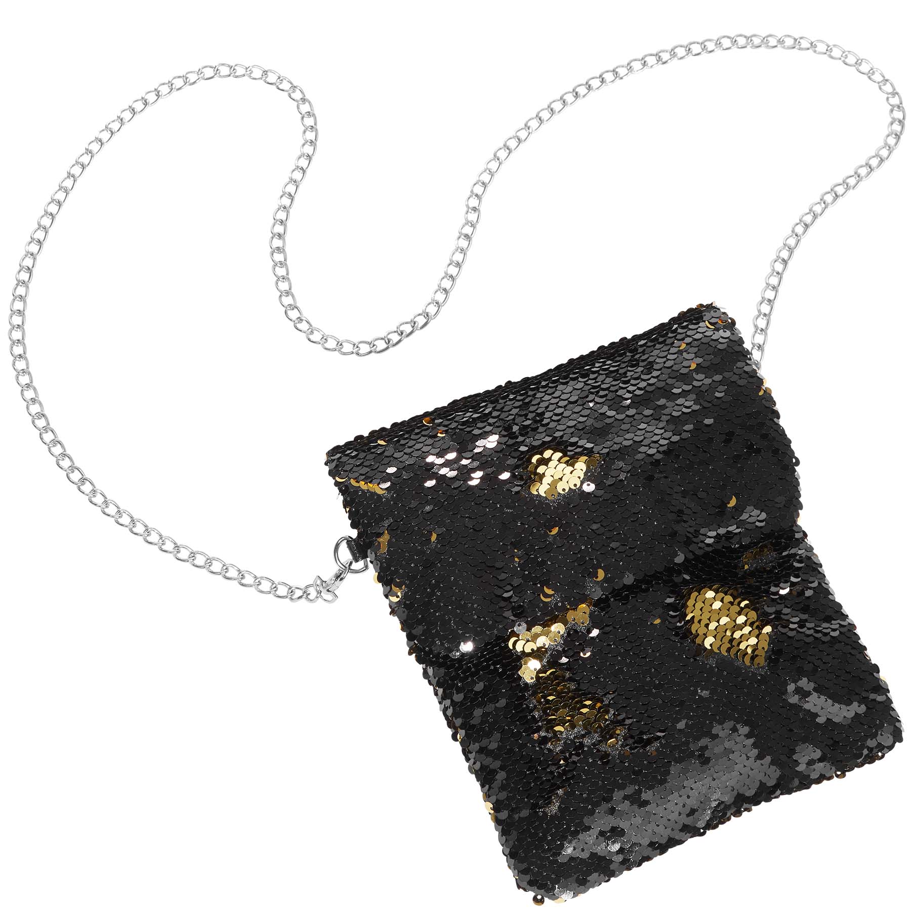 tectake® Pailletten-Handtasche
