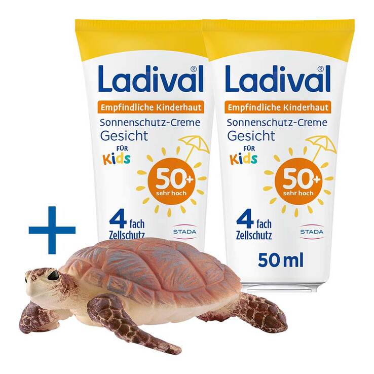 Ladival empfindliche Kinderhaut Creme LSF 50 + , 2x50 ml