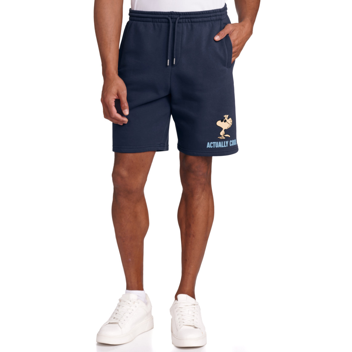 Jonas Nielsen Peanuts Joggingshorts mit Print dunkelblau