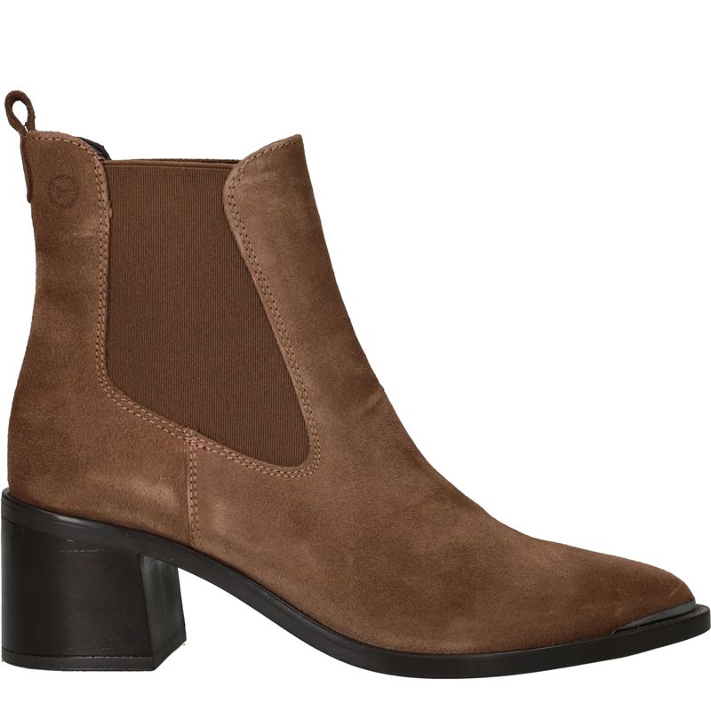 Tamaris Enkellaarsjes Cognac Dames