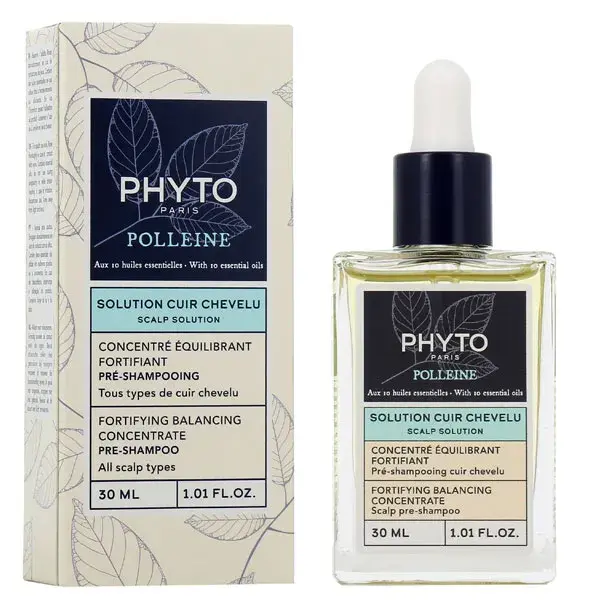 Pré-shampoo fortificante e equilibrante Phyto Pollen Concentrate para o couro cabeludo 30ml
