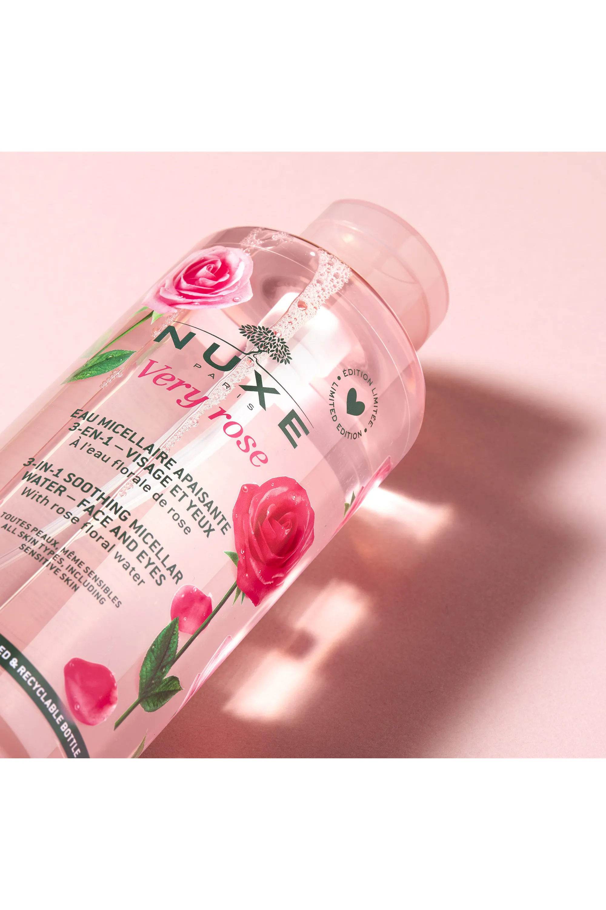 Nuxe Eau micellaire apaisante 3-en-1 Very Rose-100 ml