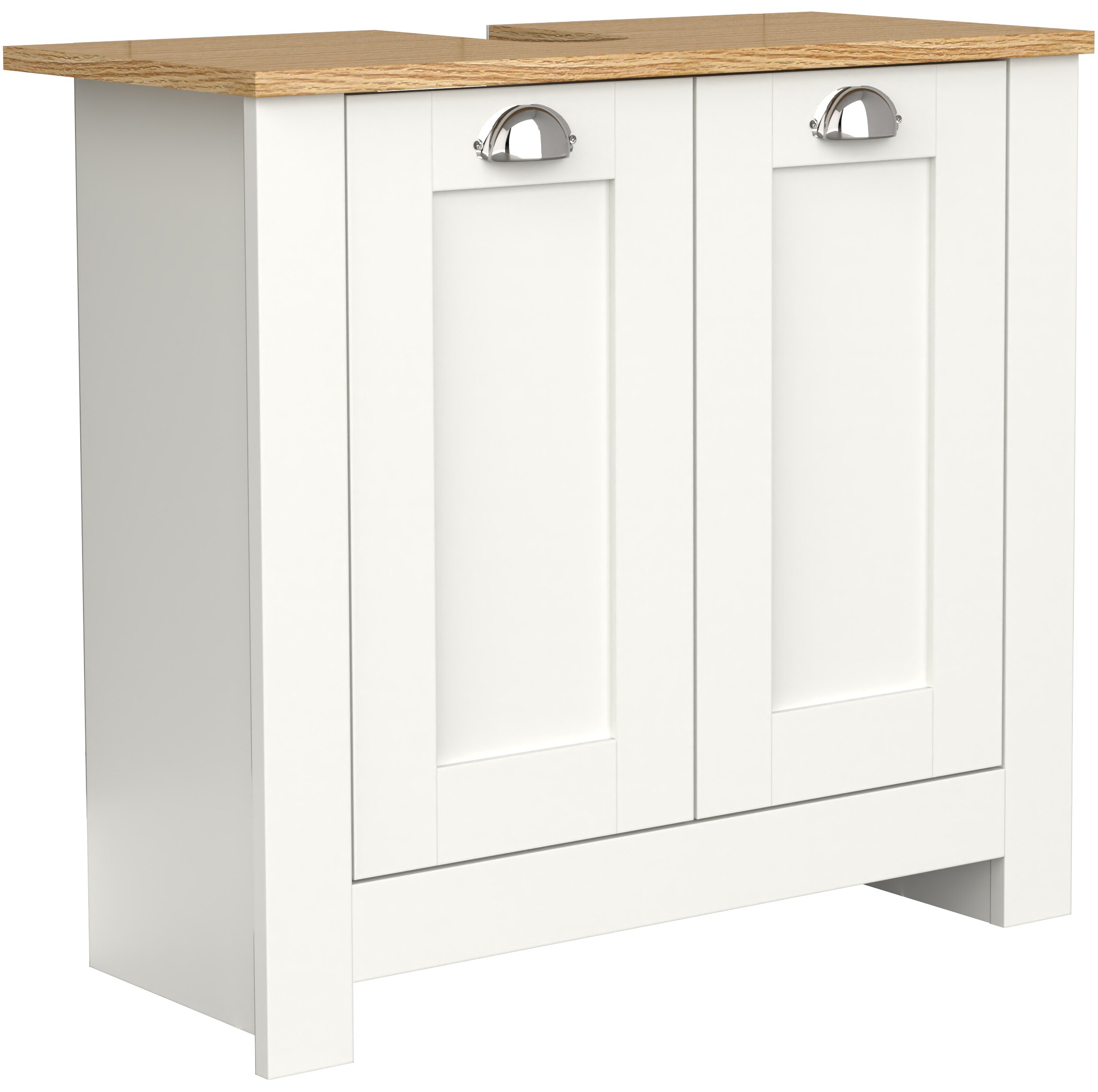 VCM Badmöbel Badunterschrank Waschbeckenunterschrank Badezimmer Drehtüren Balusa M