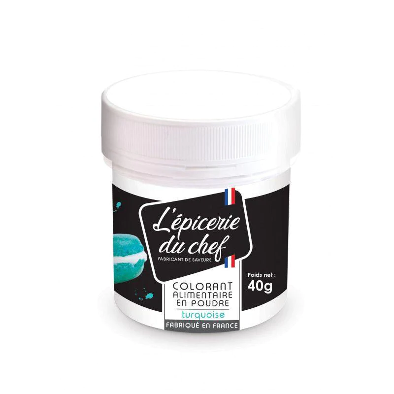 Colorant alimentaire en poudre turquoise 40 g Scrapcooking
