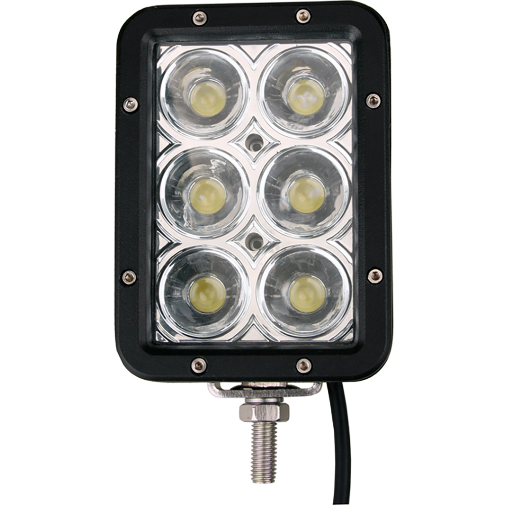 Sifam - Projecteur rectangulaire 6 led Noir