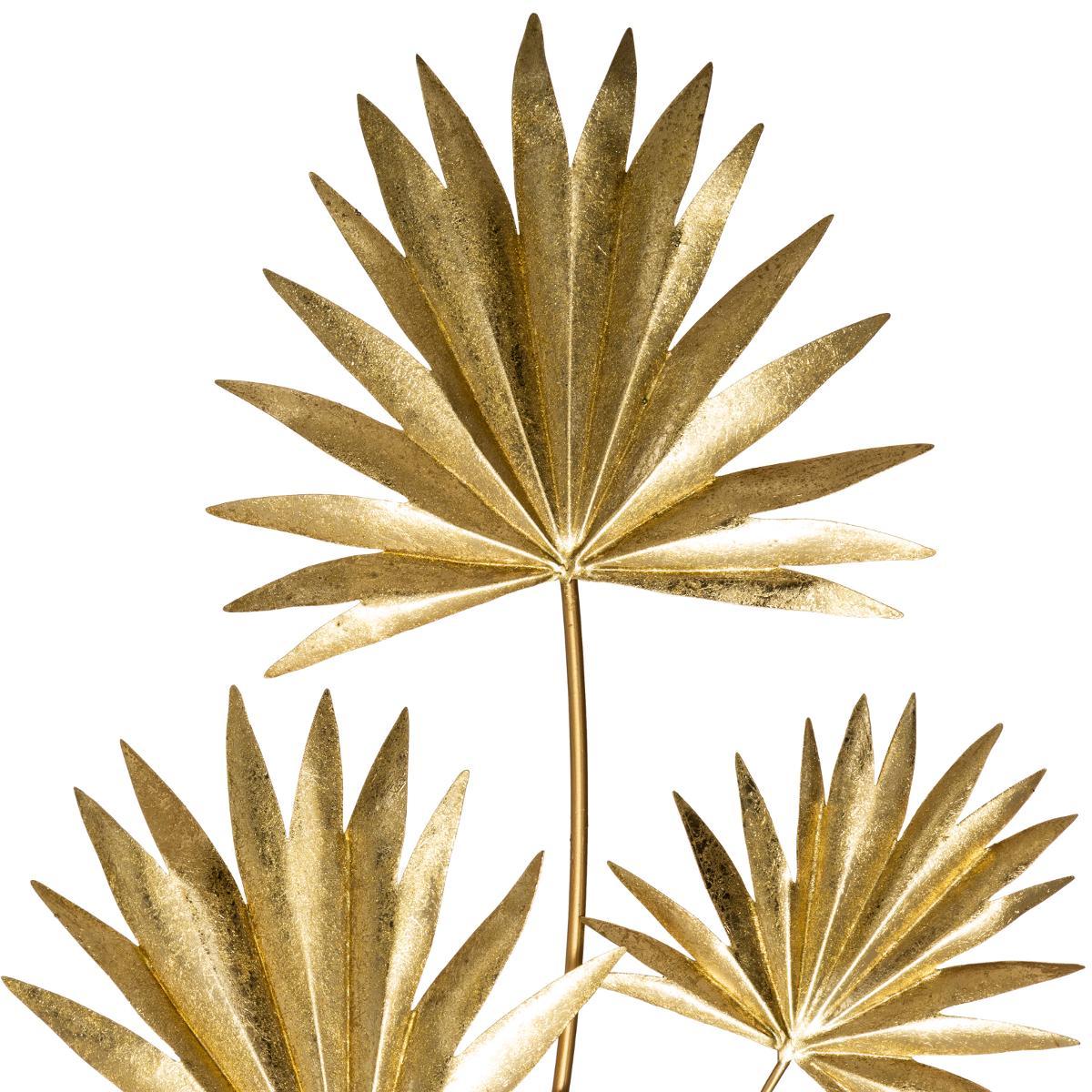 DECO METAL FEUILLE FEEL D.39X73CM