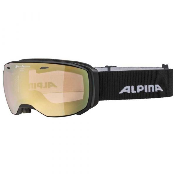 Alpina Máscara Ski Estetica Qvm Black Matt Light Gold/CAT2-3