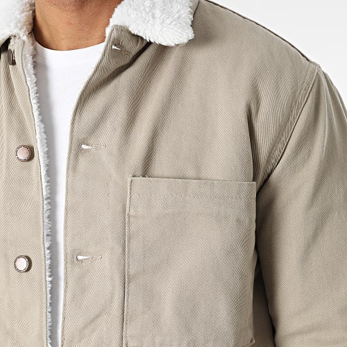 Veste Jean Col Mouton 604-9 Beige
