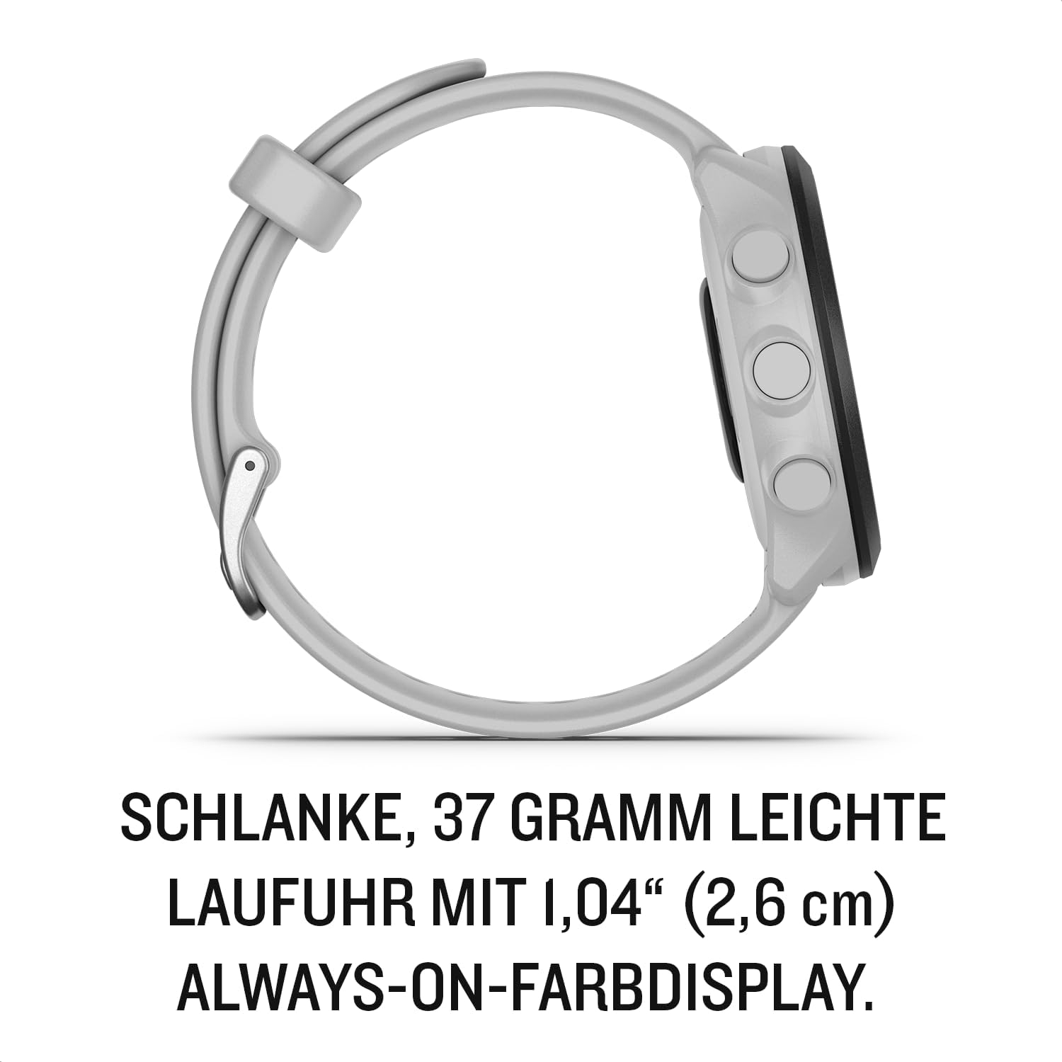 Forerunner 55 (42mm) Smart Watch Fitness Tracker mit Silikon Armband (010-02562-11) - Grau