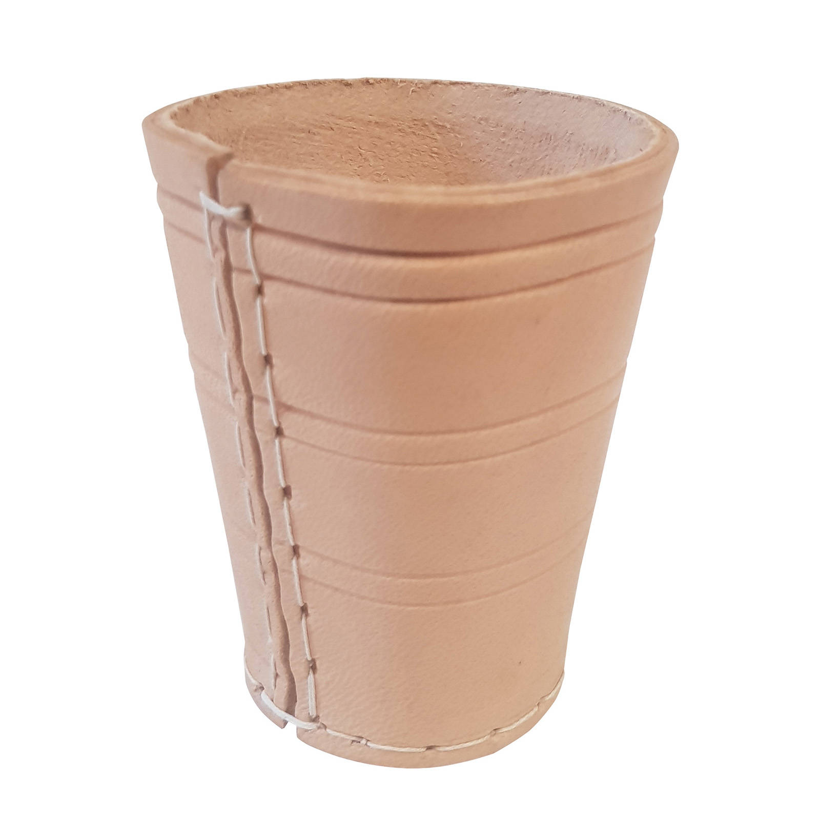 HOT Dobbel beker 10cm leer Leren dobbelbeker (10cm)