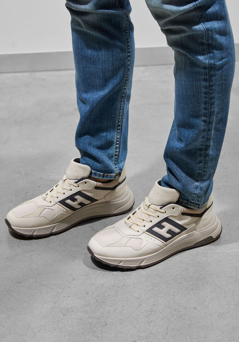 witte hogan lage sneakers hyperlight allacciato