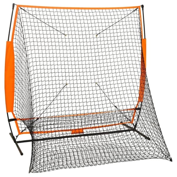 vidaXL Multisport treningsnett for baseball 174x76x158,5 cm svart