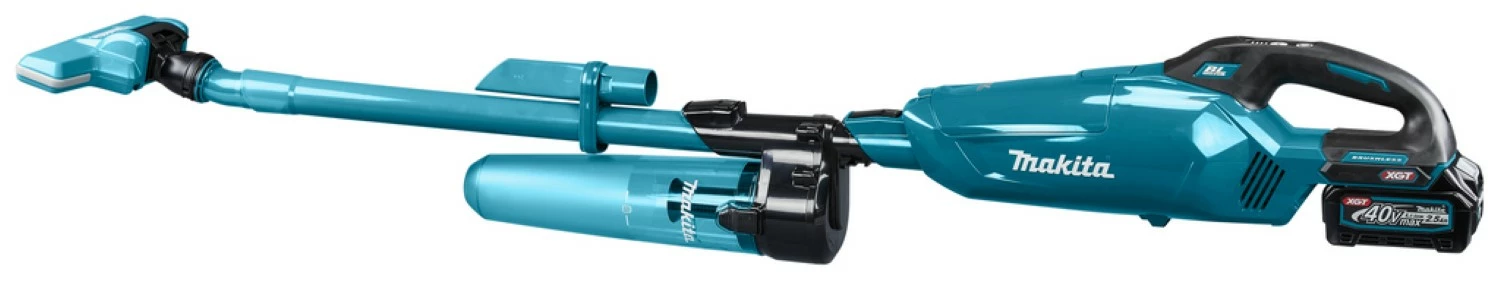 Makita CL002GD213 40V Max Li-Ion accu steelstofzuiger set (2x 2,5Ah) - Blauw