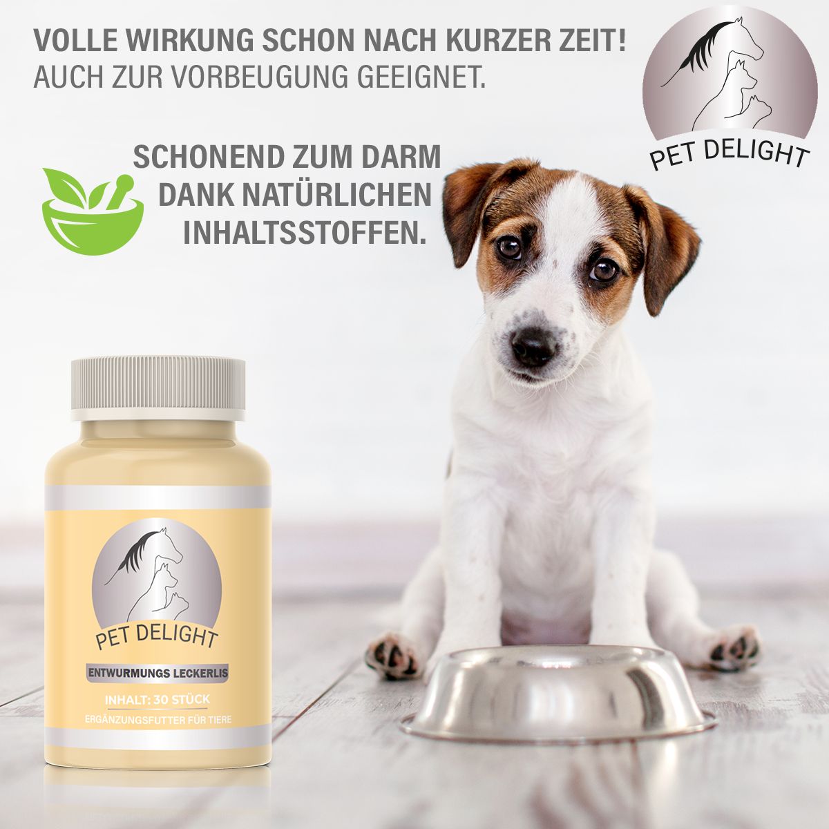 Pet Delight® | Wurm Leckerlis | Wurmmittel für Tiere