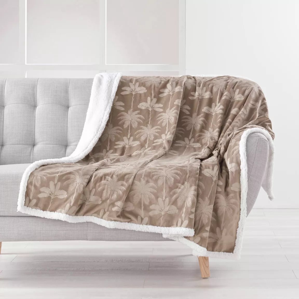 Plaid doux (125 x 150 cm) Palmys Marron