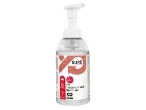 Hånddesinfektion Sure Instant Hand Sanitizer Mild 475ml med Parfume og Pumpe Bio,6 fl x 475 ml/krt