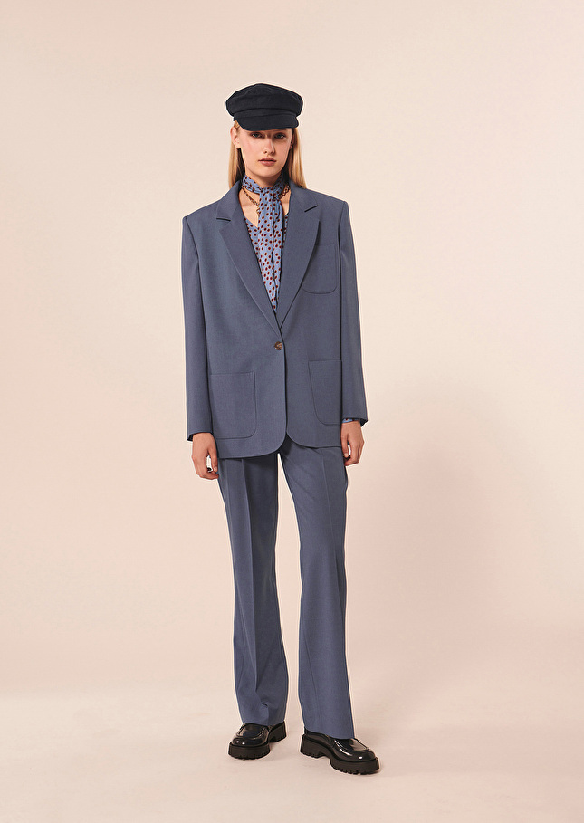 Veste Viggobleue en laine