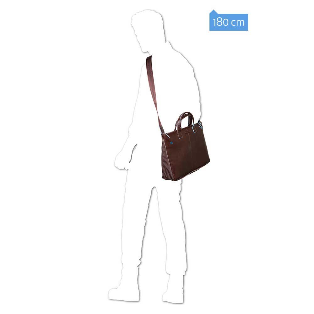 Piquadro Blue Square Expandable Slim Computer Bag 15.6