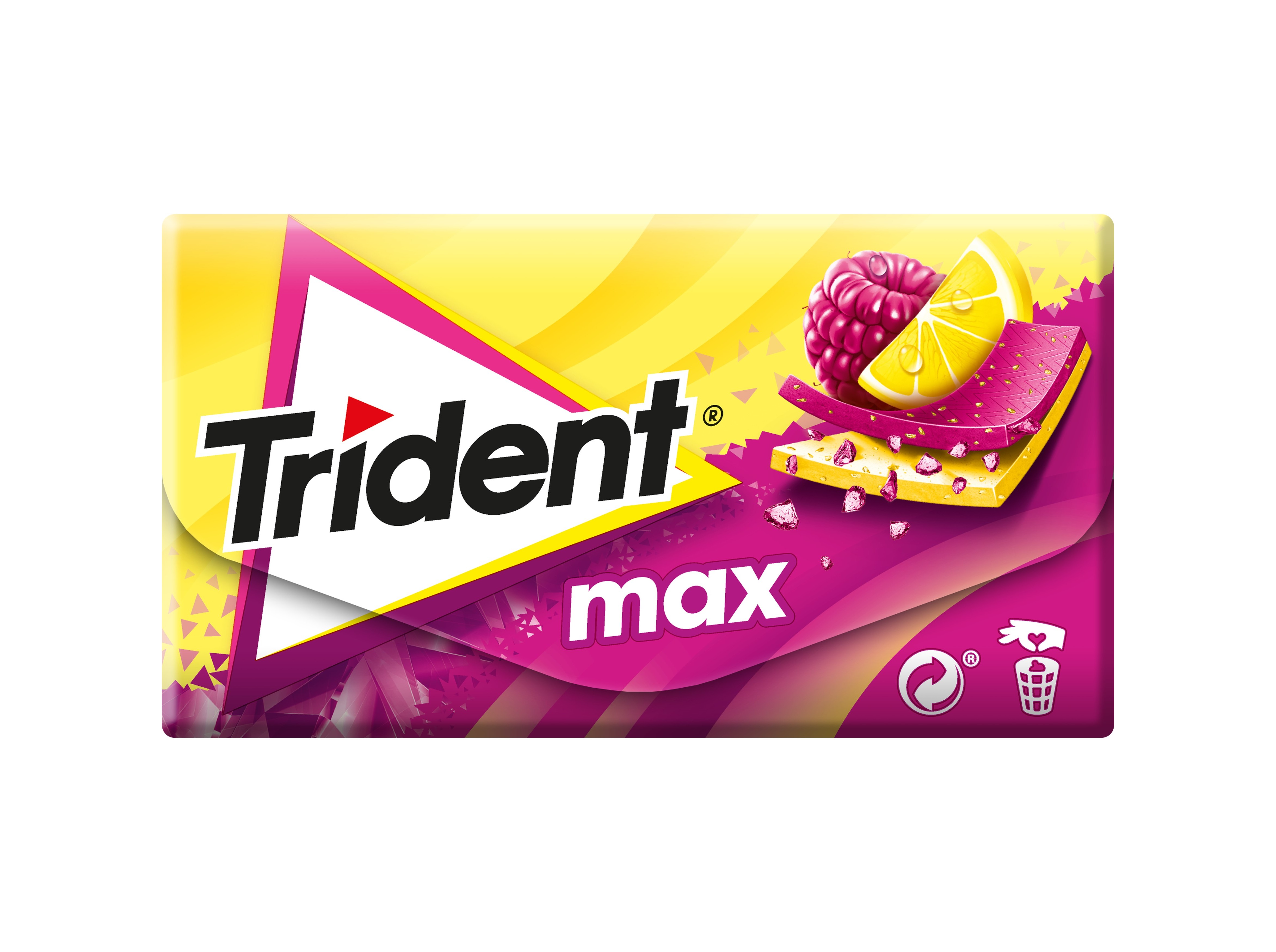 PASTILHAS TRIDENT MAX FRAMBOESA LIMÃO 27GR